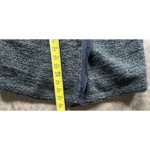 Lanvin Collection Boiled Wool Sweater Coat Gorgeous Lace Edge Button Down - Picture 14 of 16